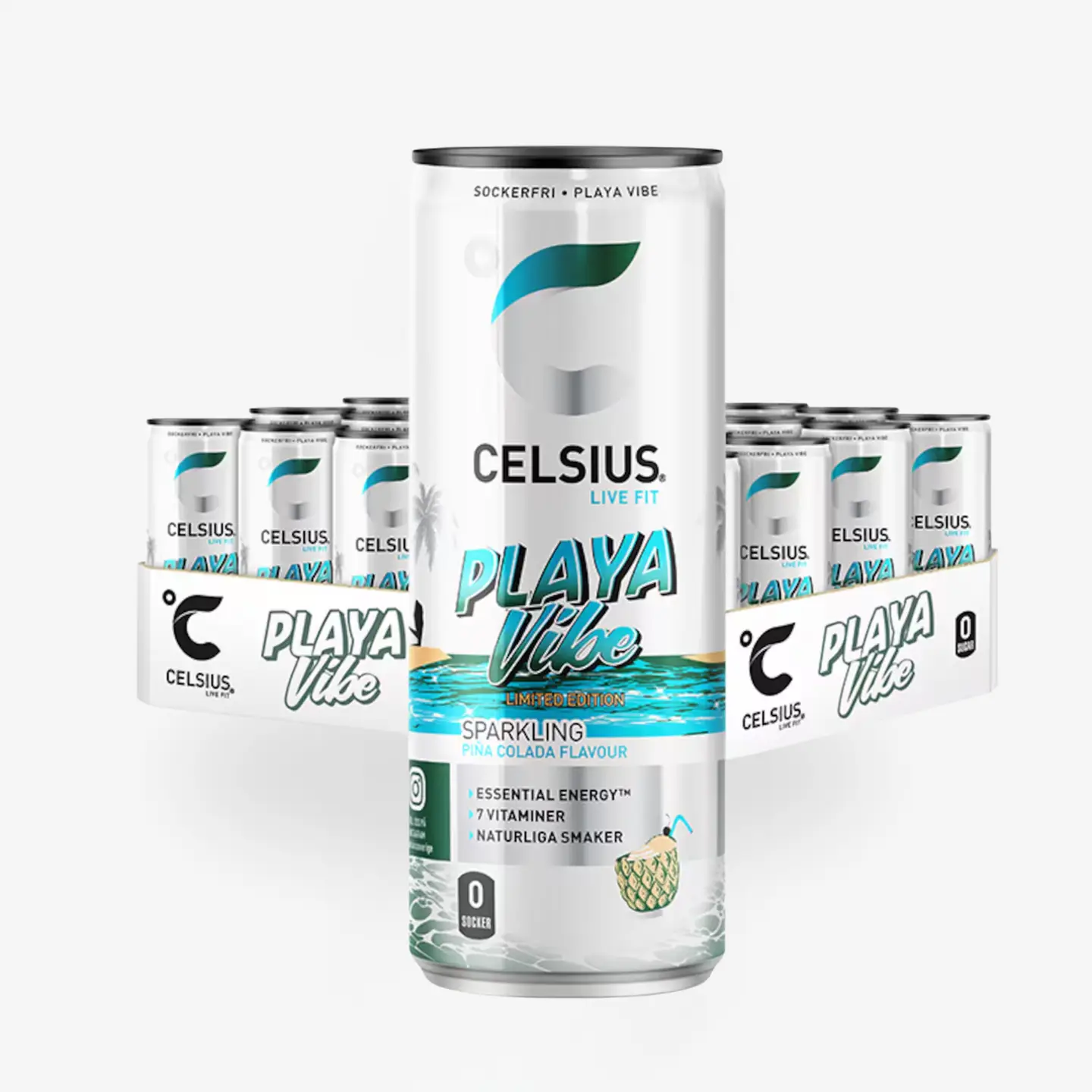 Celsius Playa Vibe Energy Drink 24-Pack Bulk Case