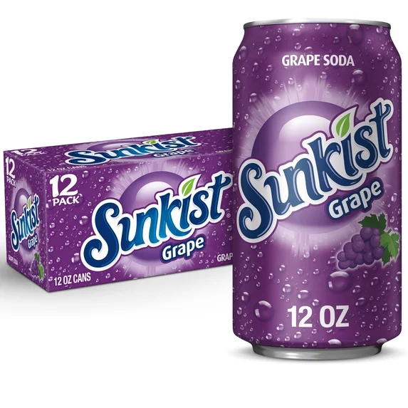 SUNKIST GRAPE CN, 12OZ/12PKX2