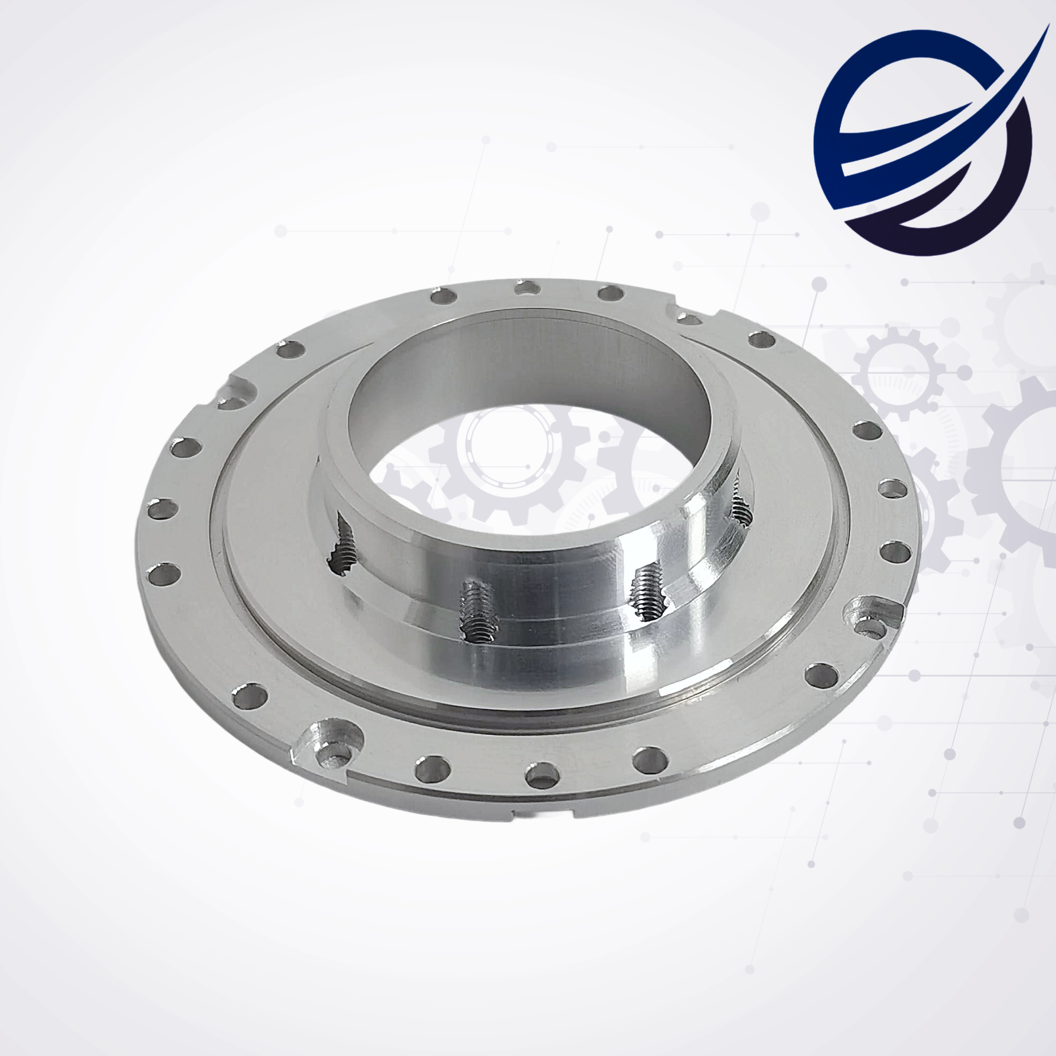 Aluminum CNC Flange Image 1