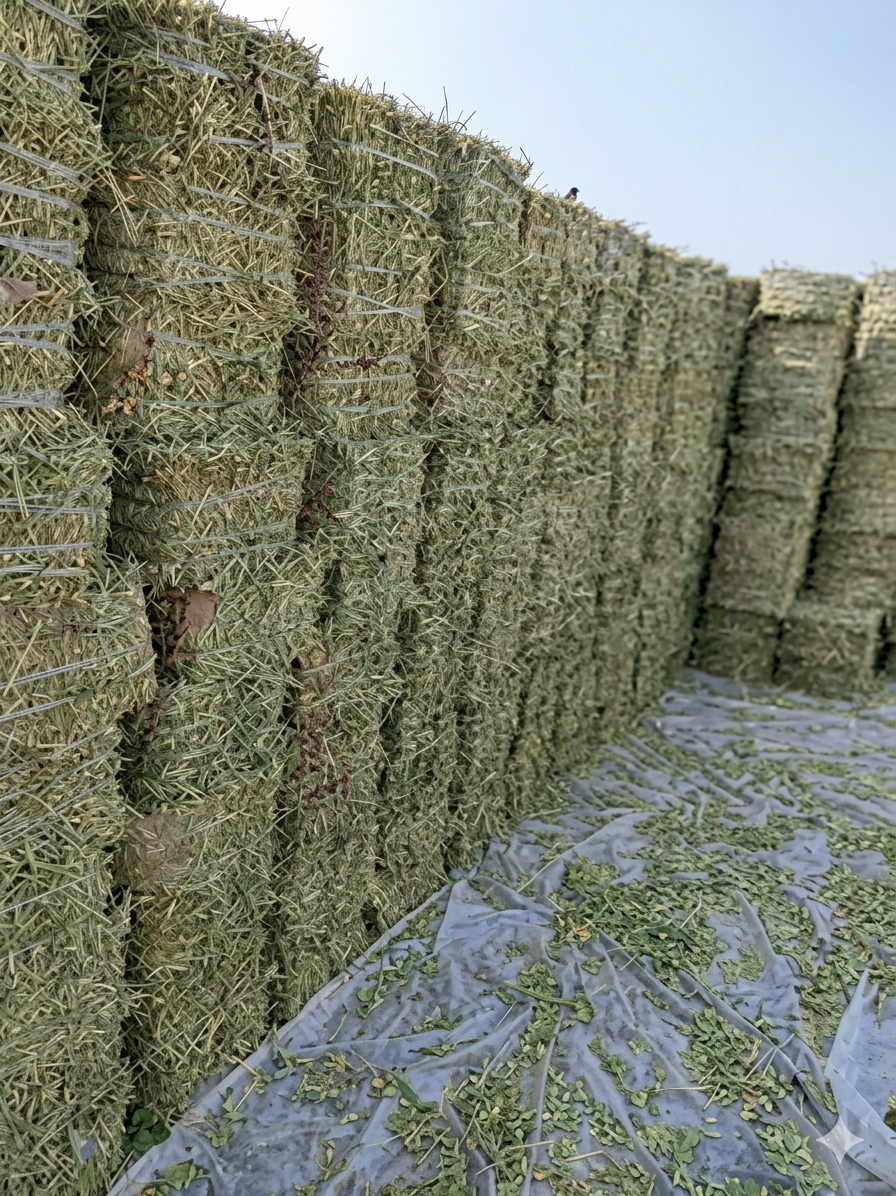 Peanut Straw Hay 4-5 KG packing bale 