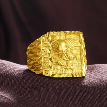 GOLD RING Style Slip-on Finish Polished Packaging METAL BOX Detail Crossover, Embossed Warranty Five-year Warranty Plating 22k Gold Vermeil Plated