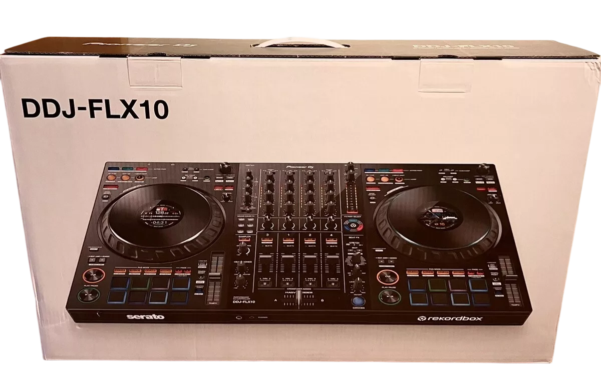 Pioneer DDJ-FLX10 4-Channel Performance Controller Rekordbox Serato DJ PRO Works