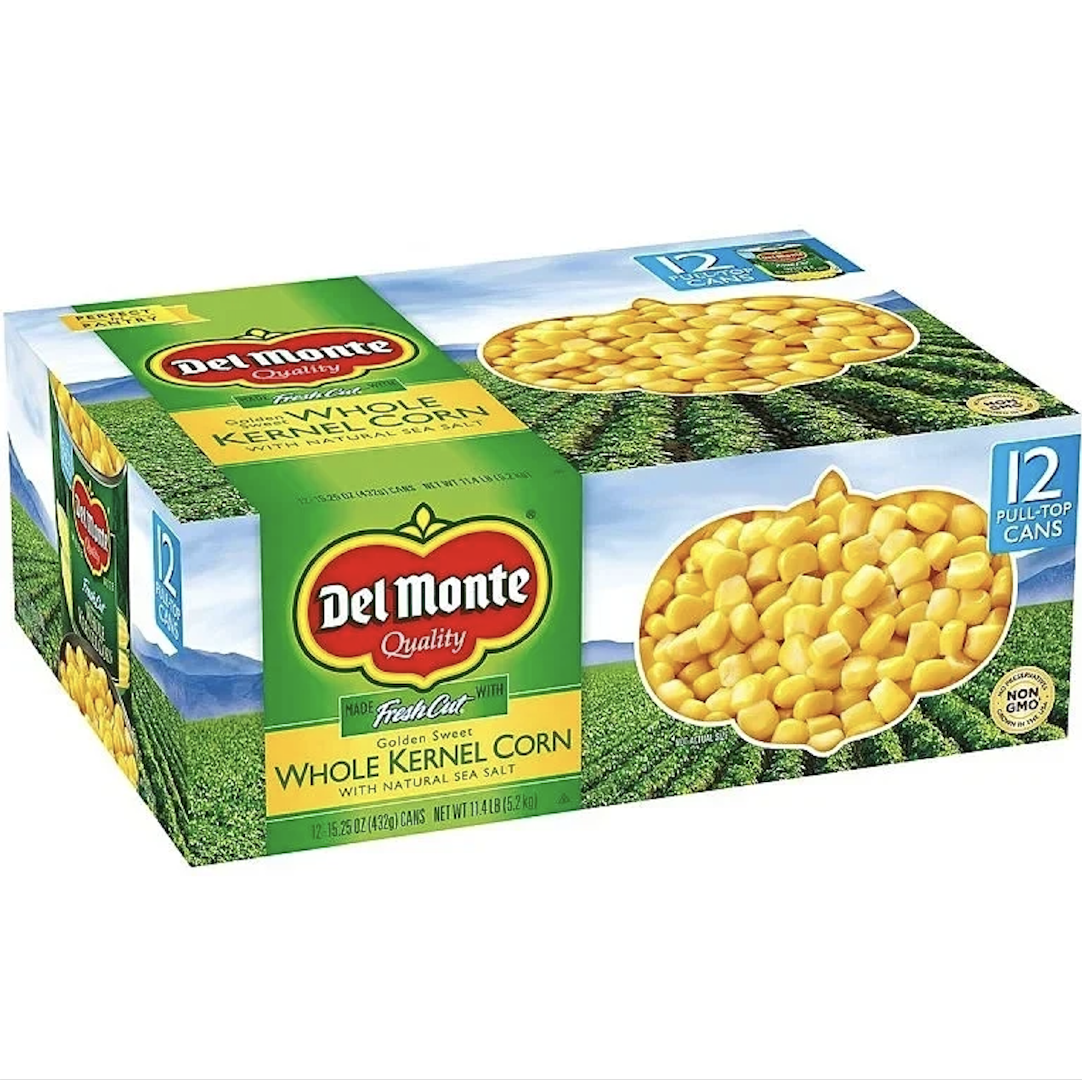 Premium Canned Corn  Del Monte Golden Sweet Whole Kernel Corn 432g Cans For Sale