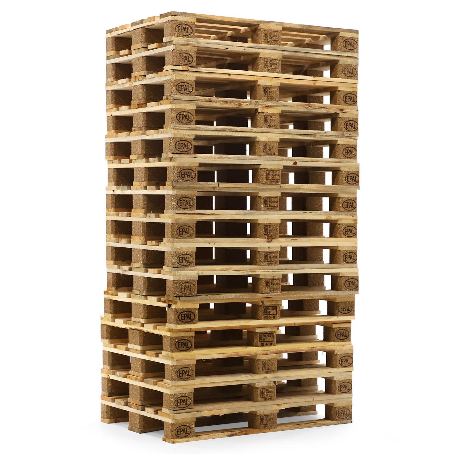 Export Grade EPAL Euro Wooden Pallets with Heat Treatment for Safe Shipping Storage and Industrial Logistics