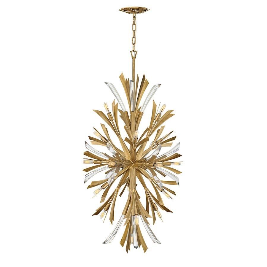 Fredrick Ramond Vida 19 Light Chandelier, Burnished Gold Fixture