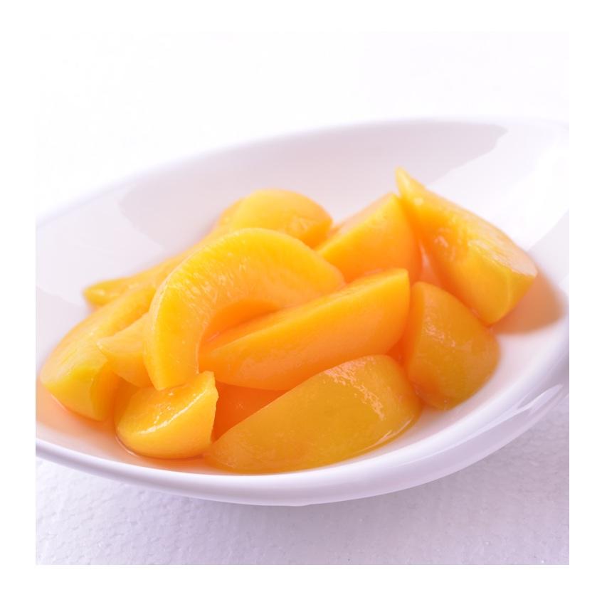 canned fruit canned yellow peach halves cubes or slices in syrup