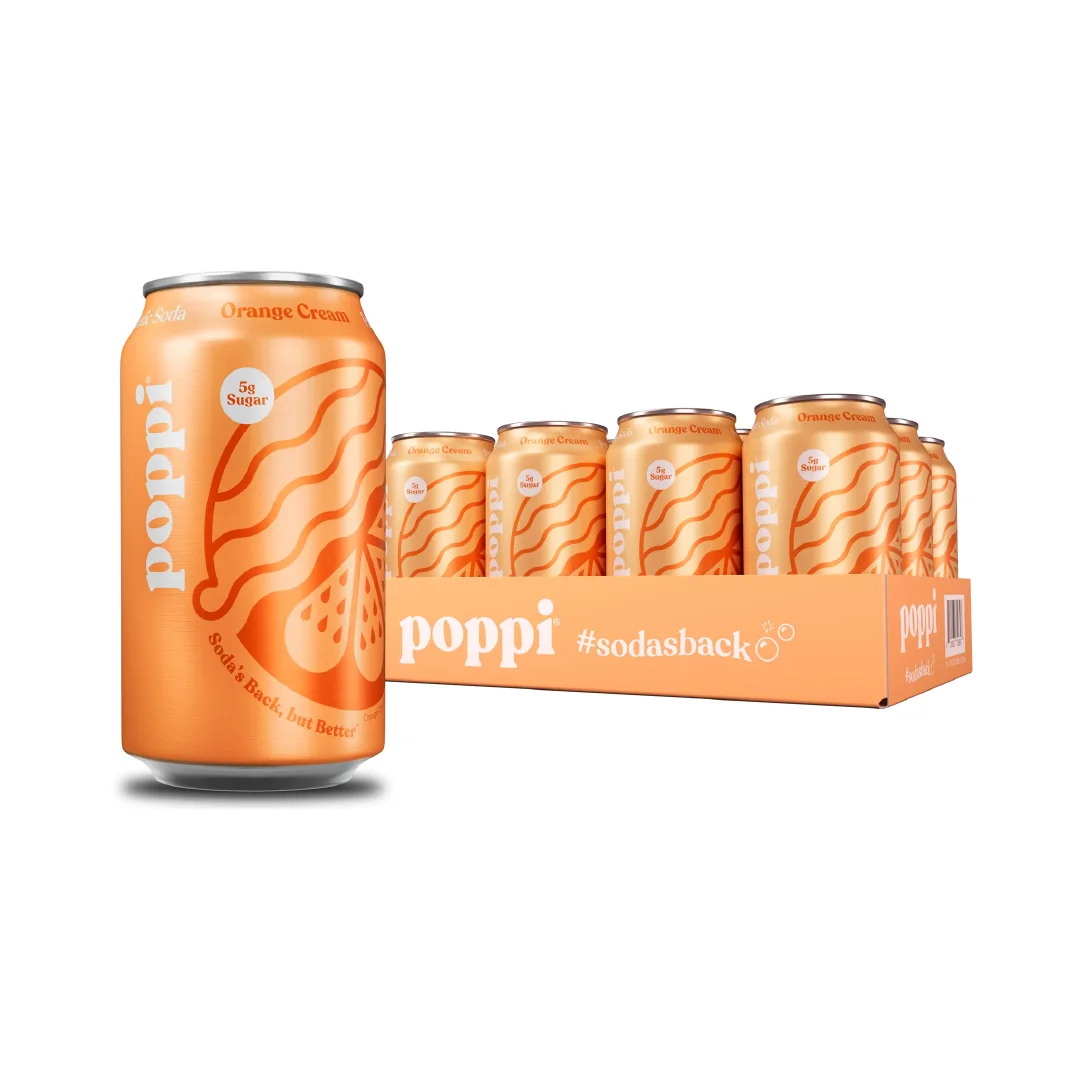 POPPI ORANGE CREAM CN, 12OZ/12PK