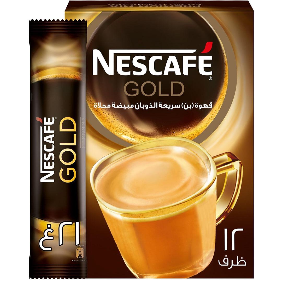 Premium Nescafe Gold 3 In 1 Instant Coffee 21g Rich Coffee Flavor Smooth Texture Beverage Bulk Supply