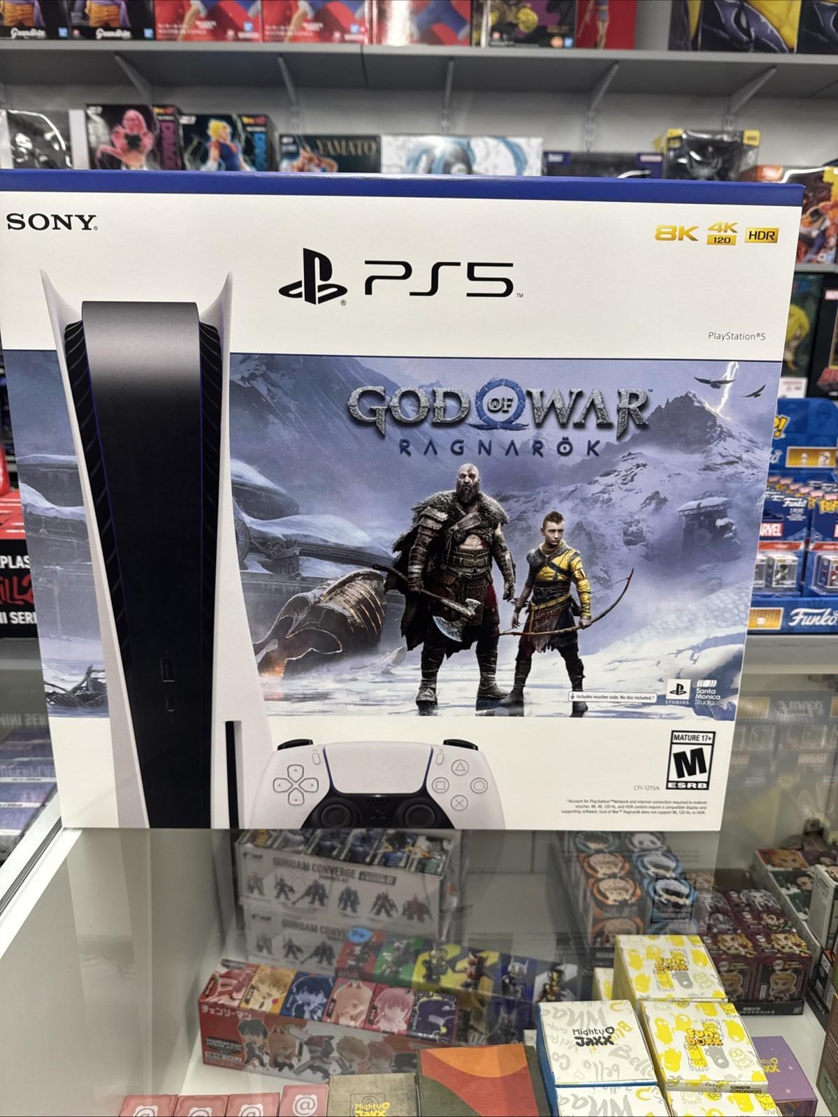 Sony PS5 Blu-Ray Edition Console God of War Ragnarök Bundle - White 