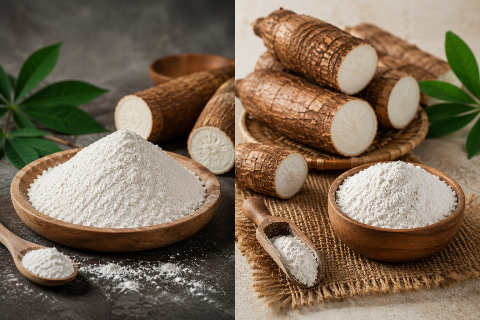 Modified cassava flour