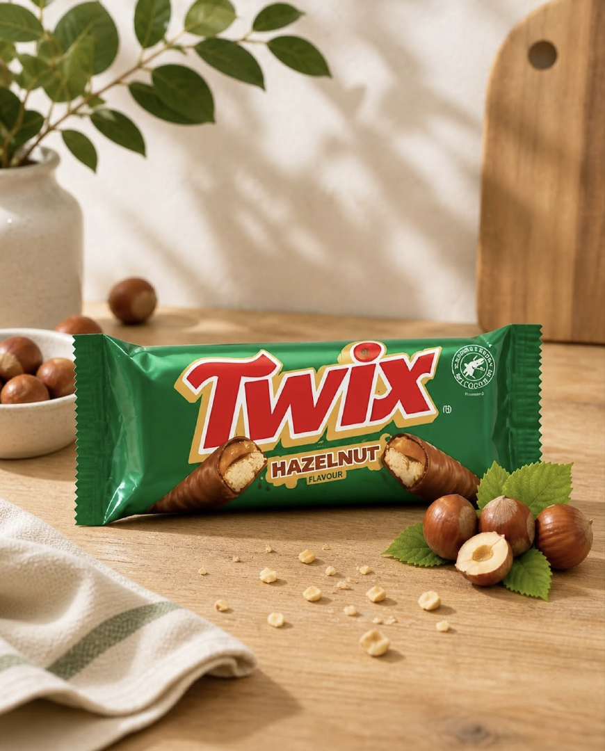 RELIABLE SUPPLY CHOCOLATE SNACK Twix Hazelnut Chocolate Bars 180g Smooth Caramel, Creamy Hazelnut Flavor – product thumbnail, market insight supplier card