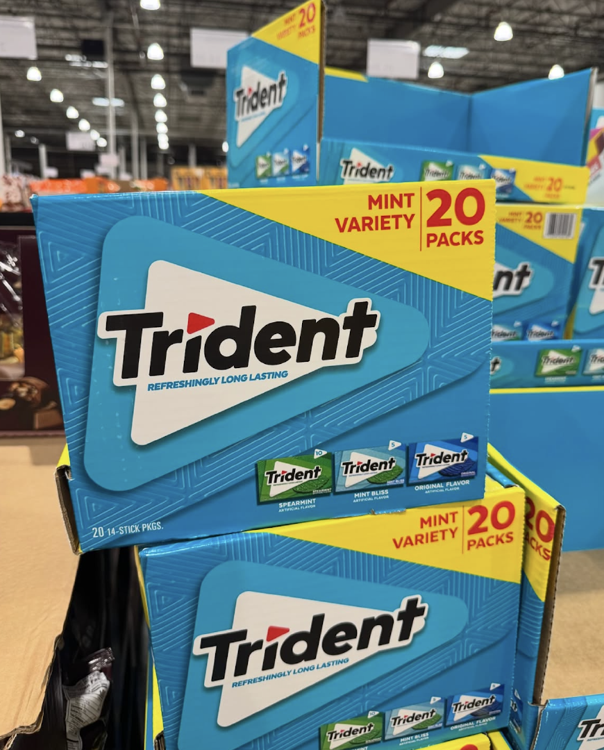 TRIDENT SUGAR-FREE CHEWING GUM 20 × 14-STICK PACKS SPEARMINT, MINT BLISS SUGARFREE TRIDENT ON SALE – product thumbnail, market insight supplier card