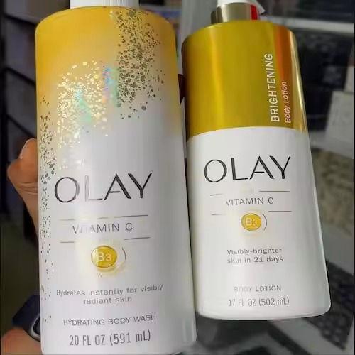 Olay Brightening Body Lotion for Women with Lightweight Vitamin C, Visibly Improves Skin, 17 Fl oz