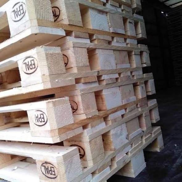 High Quality Euro Epal Standard Wooden Pallet 1200*800 Storage Solid Wood Pallet 4-way Single Faced Wooden Pallet