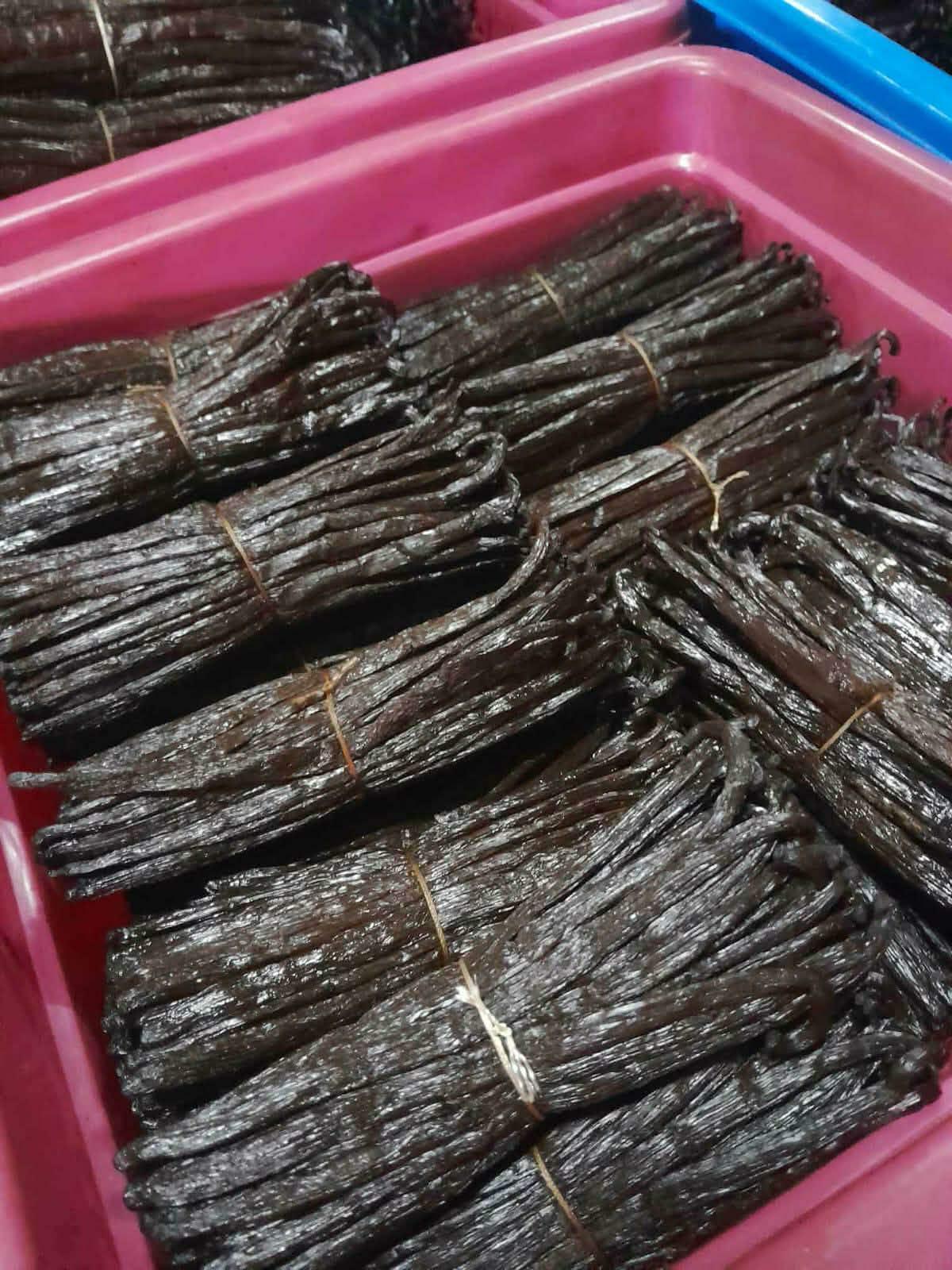 Vanilla beans Color Brownish Form Pod, Powder Product Type Spices Moisture Content Low Pod Length Exceeds 17 Cm Vanillin Content Up To 2.4%