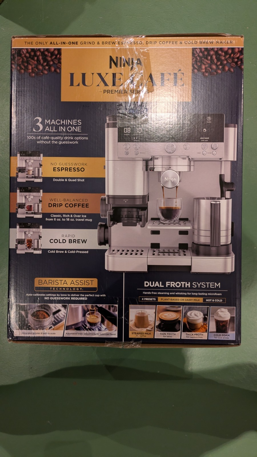 Ninja ES601 Luxe Café Premier Series Espresso, Coffee,& Cold Brew Machine - NEW!