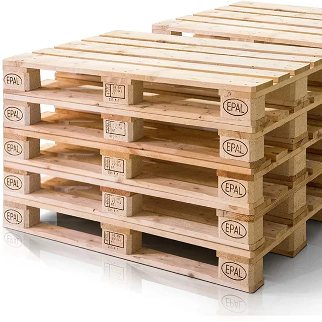 Epal Wooden Pallet Top Grade Standard Euro Double Faced 2-Way Entry 1200 X 800 European Wood Pallets