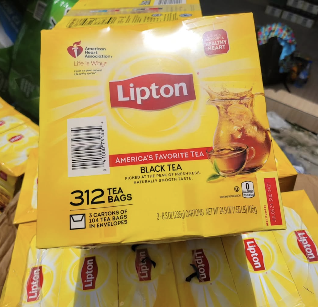 Refreshing Taste Lipton Tea 104 Tea Bags 235g Box Quick and Easy Preparation Smooth Non Bitter Taste Lipton Tea