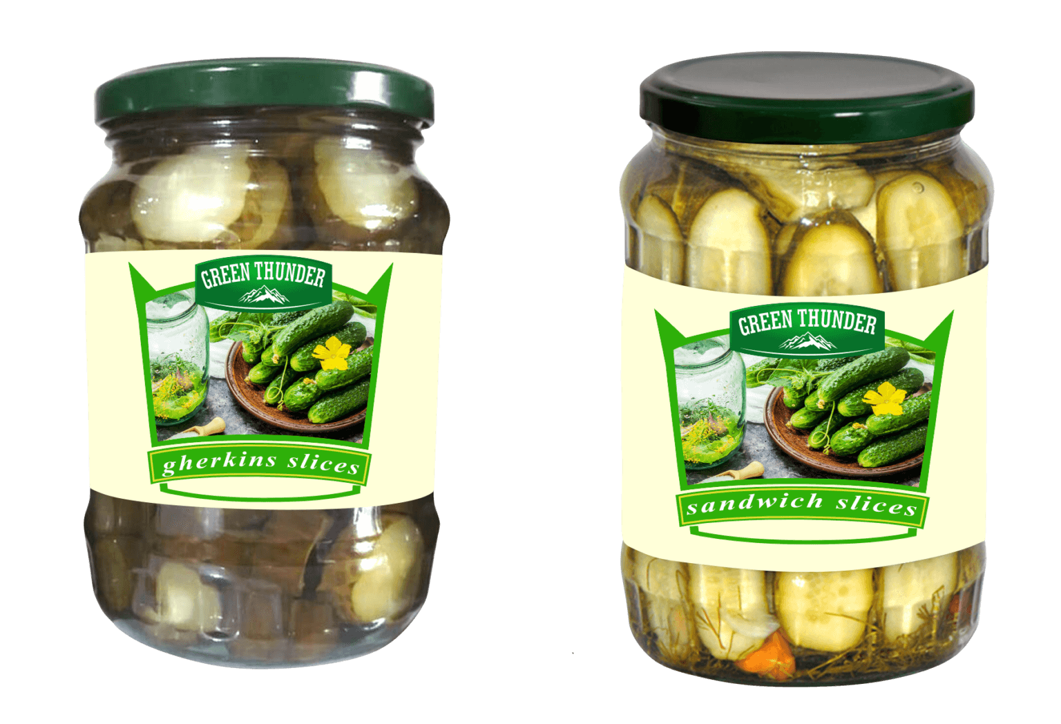 Pickled Cucumbers Jar 1