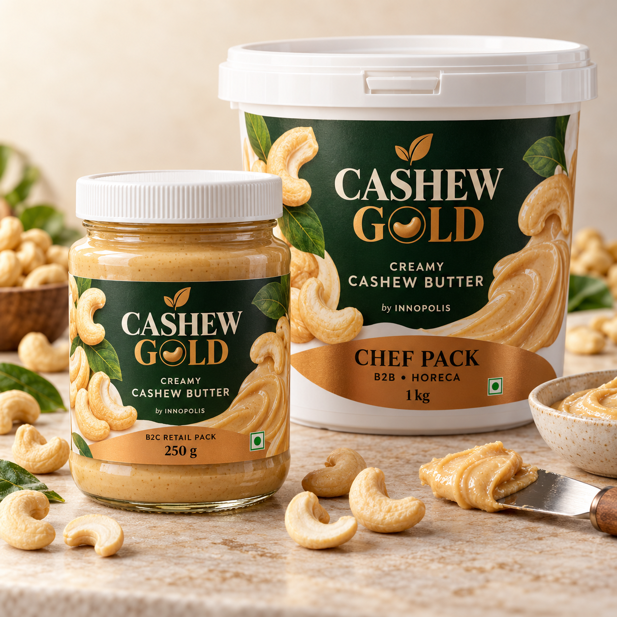 Cashew butter for HORECA 