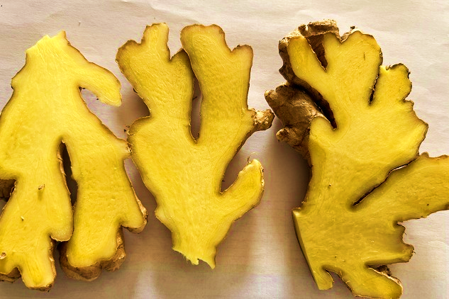 fresh and dehydrated ginger