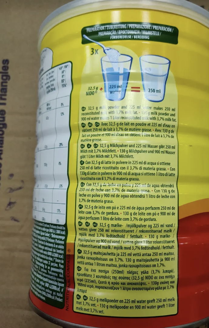 READY EXPORT ORIGINAL Nestlé Nido Instant Full Cream Milk Powder (400g & 900g) On Sale