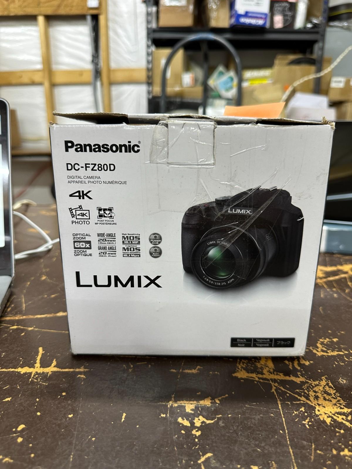 Panasonic LUMIX FZ80D 18.1 Megapixels 4K Photo Point and Shoot Digital Camera