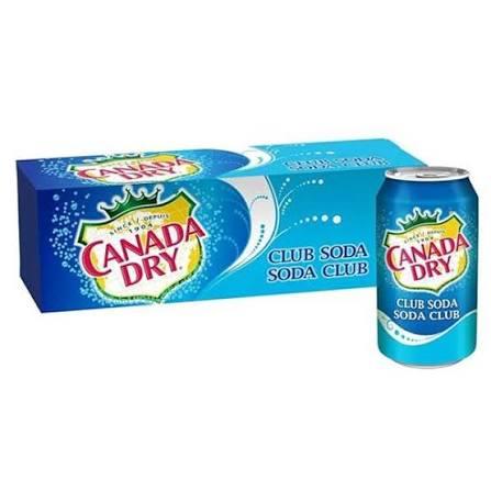 CANADA DRY CLUB SODA CN, 12OZ/12PKX2
