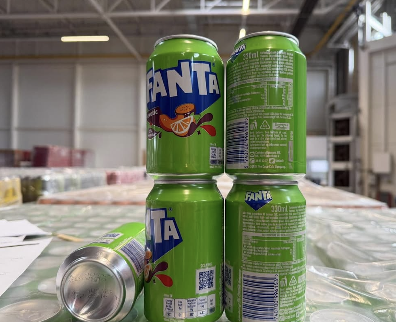 ORIGINAL FANTA 330ML X 24 RECYCLABLE CANS PER CASE FOR SALE - ORANGE,LEMON,EXOTIC & STRAWBERRY SOFT DRINK
