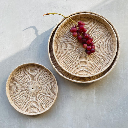 Rattan trays styles