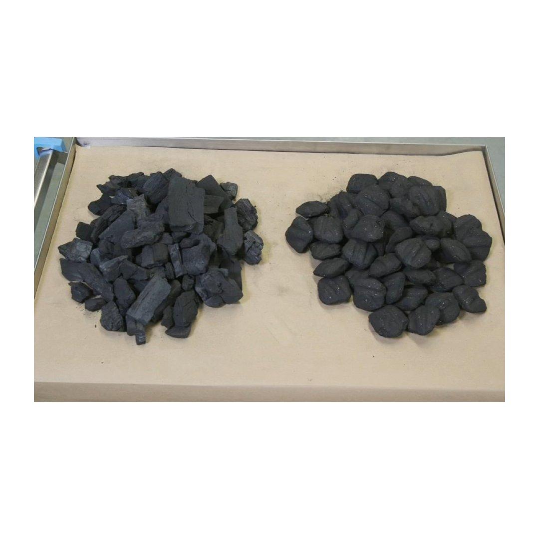 Export grade hardwood charcoal available in durable bags ready for shipment