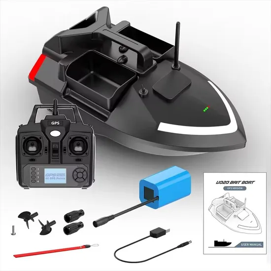 RC Bait Boat Side View