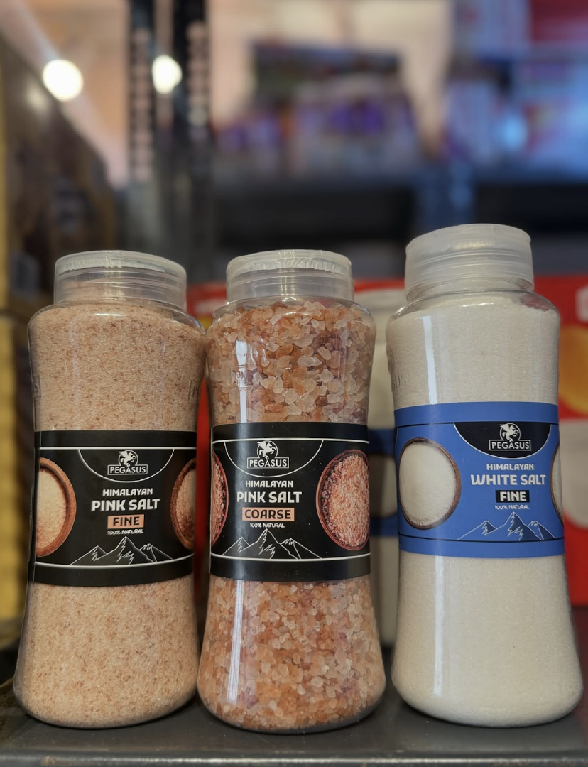 BUY PREMIUM NATURAL SEASONINGS | Himalayan Salt – Pink & White Crystal Salt 8 oz to 40 oz Cooking Salt