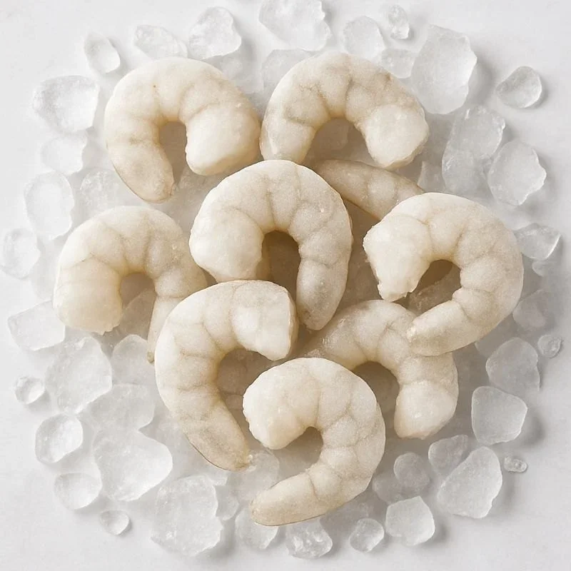 RAW FROZEN PEELED DEVEINED TAIL OFF VANNAMEI SHRIMPS IQF )(LITOPENAEUS VANNAMEI)