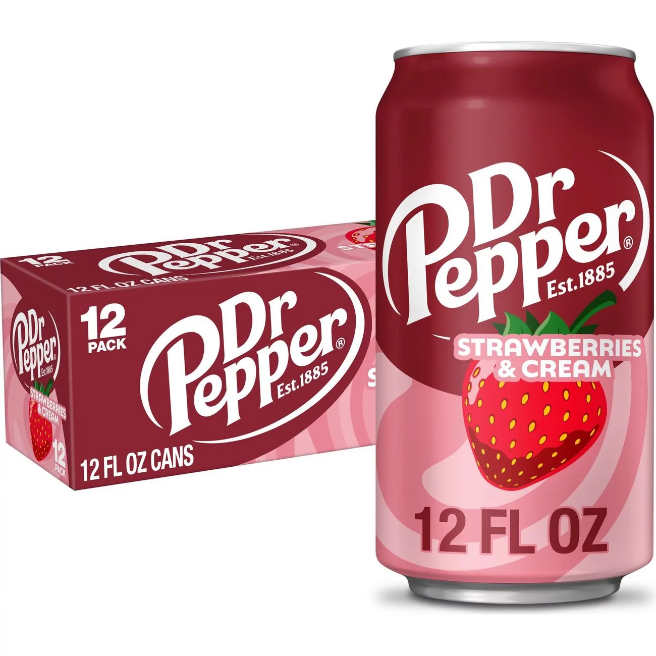 DR PEPPER STRAWBERRIES & CREAM CN, 12OZ/12PKX2