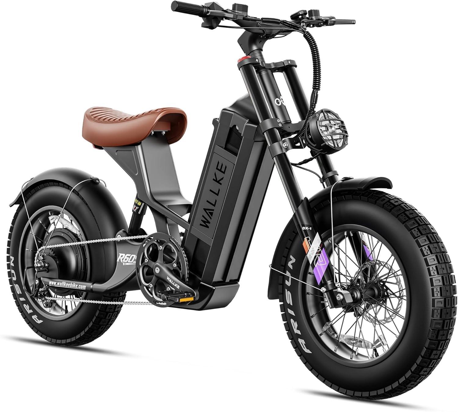 Wallke 48v 70ah Long Range Electric Bike For Adult 4000W 44MPH Fast Ebike 26