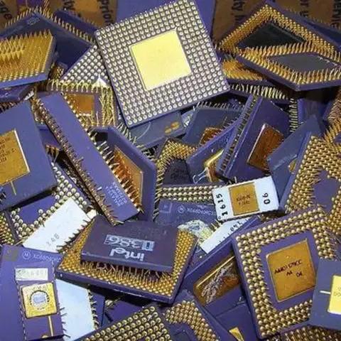 Commercial CPU Gold Top And Bottom Scrap For Computer Waste Recycling And Material Recovery