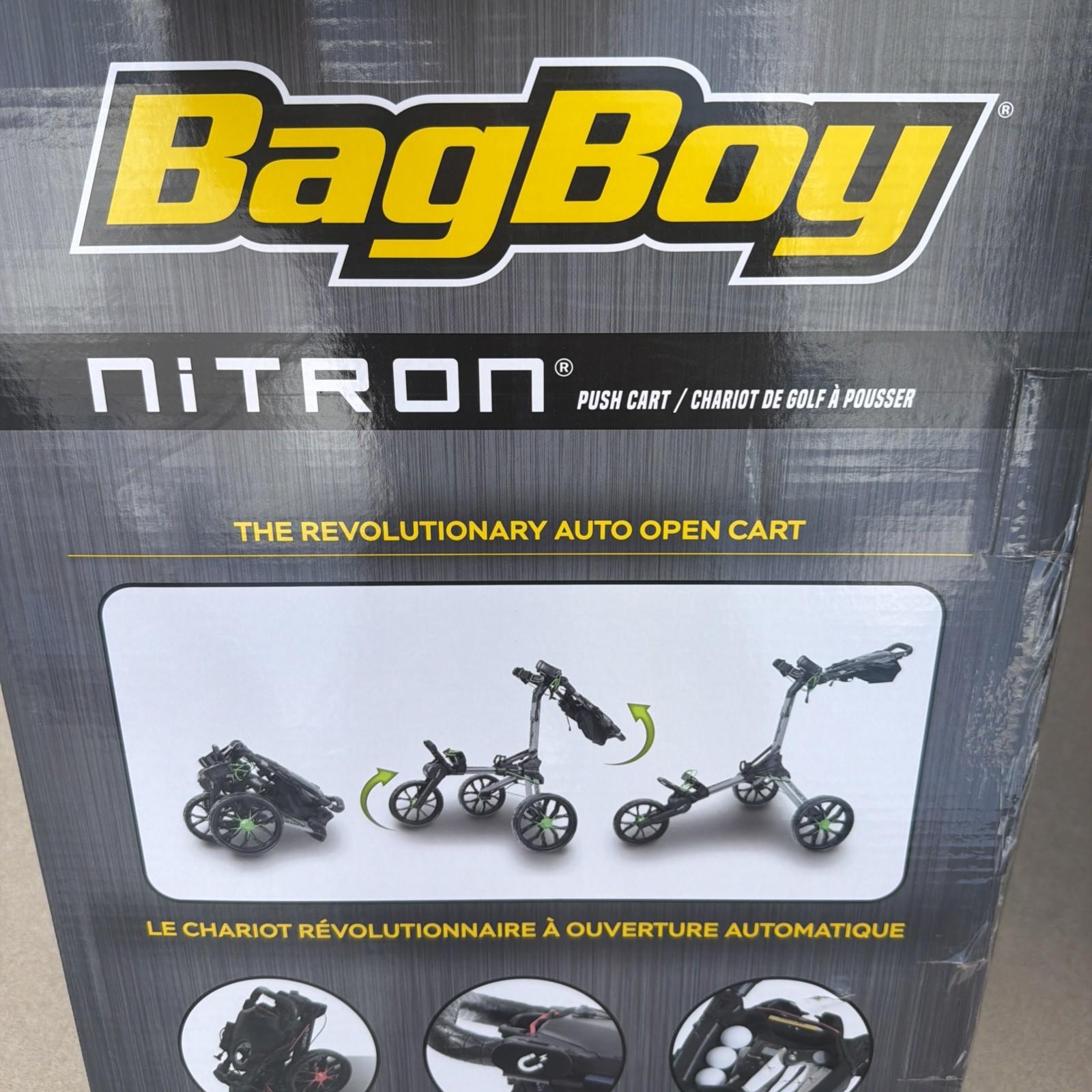 NEW BagBoy Golf 2026 Nitron Push / Pull Cart BagBoy - Graphite