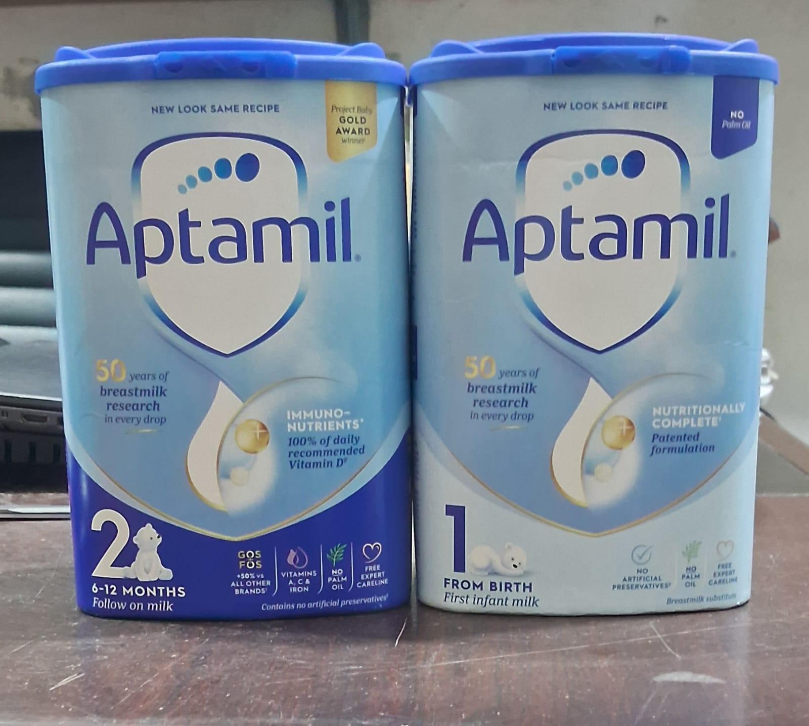 Original Aptamil Sterilized Dried Whole Milk Baby Children Milk Powder 1.1kg 3.5% Fat Content Brix 100 Economical Wholesale