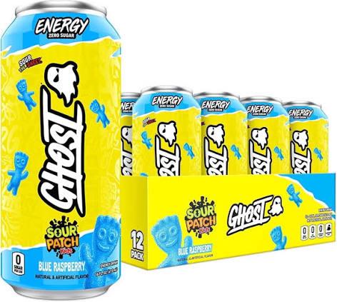 GHOST SOUR PATCH KIDS BLUE RASPBERRY CN, 16OZ/12PK