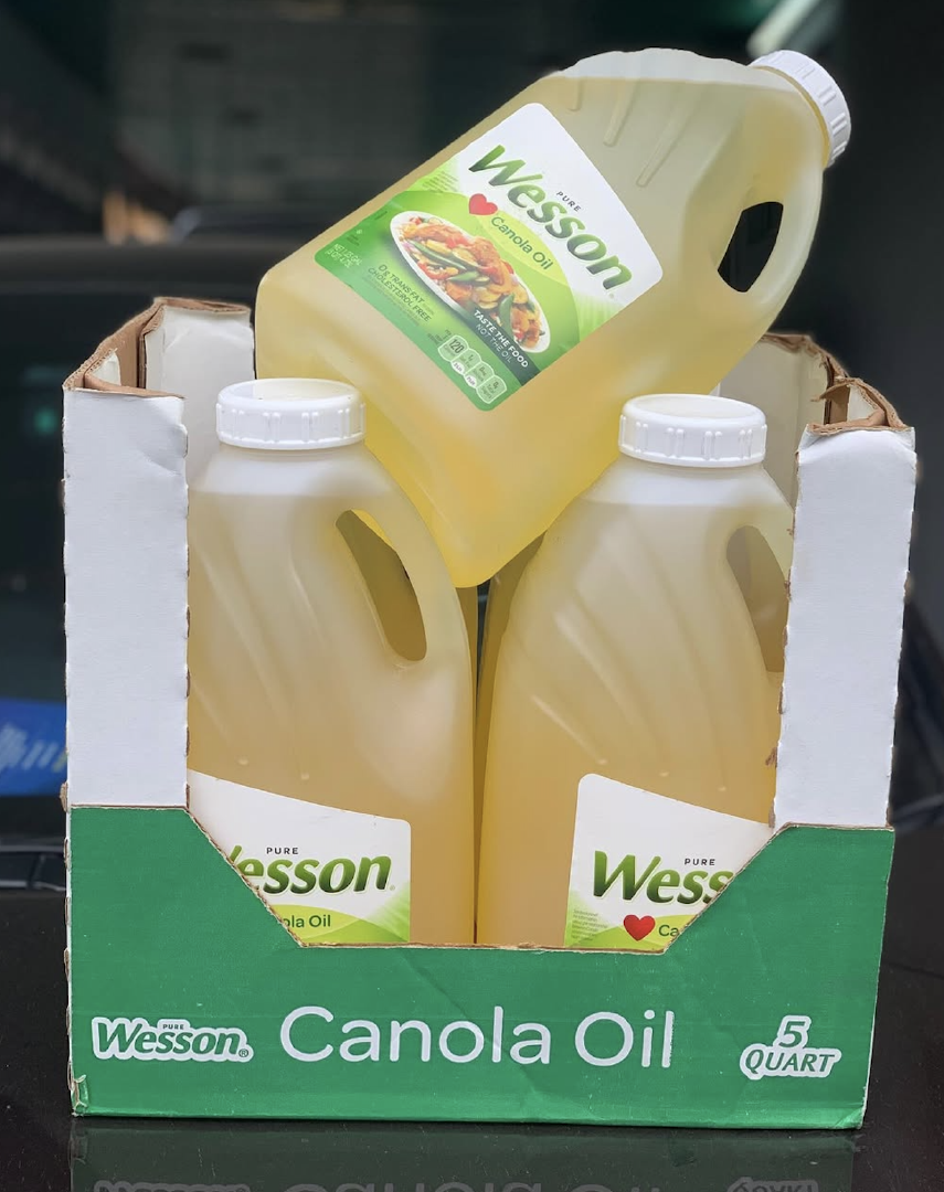 PREMIUM ALL PURPOSE COOKING OIL WESSON CANOLA OIL 4.73L x 4 PER CARTON, BEST HEART CONSCIOUS 100% CANOLA OIL SALE