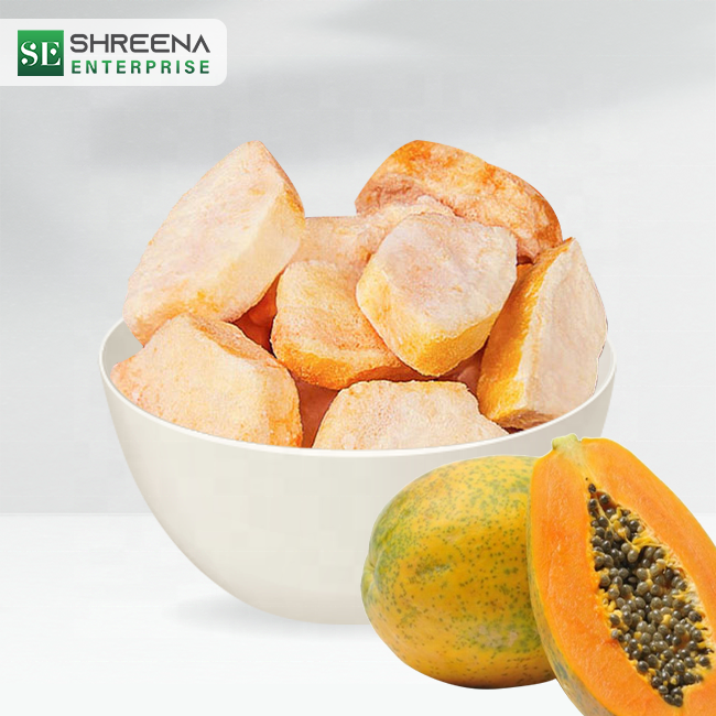 IQF Frozen and fresh organic PAPAYA packed into vacuum bag origin indian Tropical fruit CHEAP PRICE