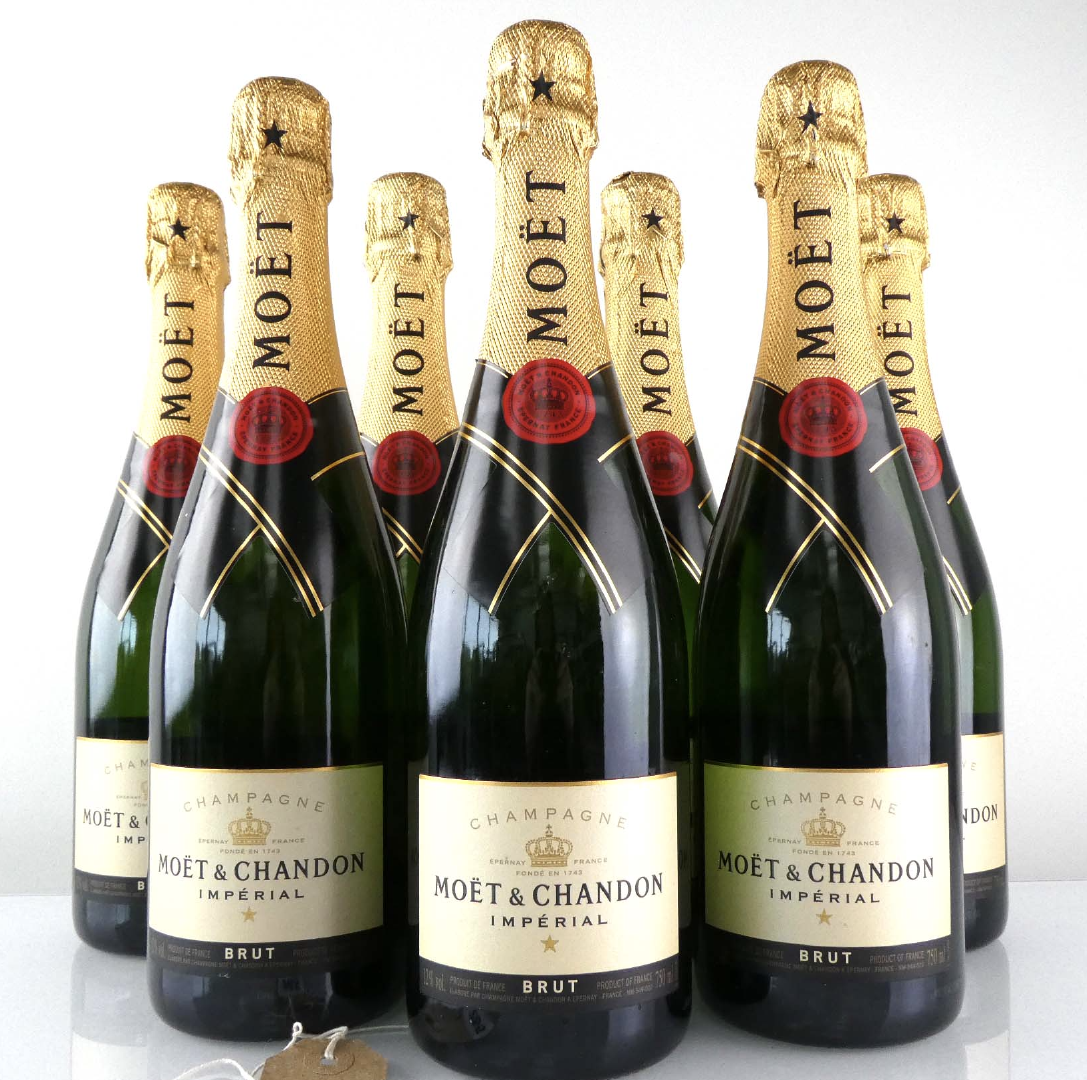 ORIGINAL MOET & CHANDON BRUT IMPERIAL CHAMPAGNE 750ml x 6 Bottles Per Carton ICONIC LUXURY SPARKLING WINE SALE