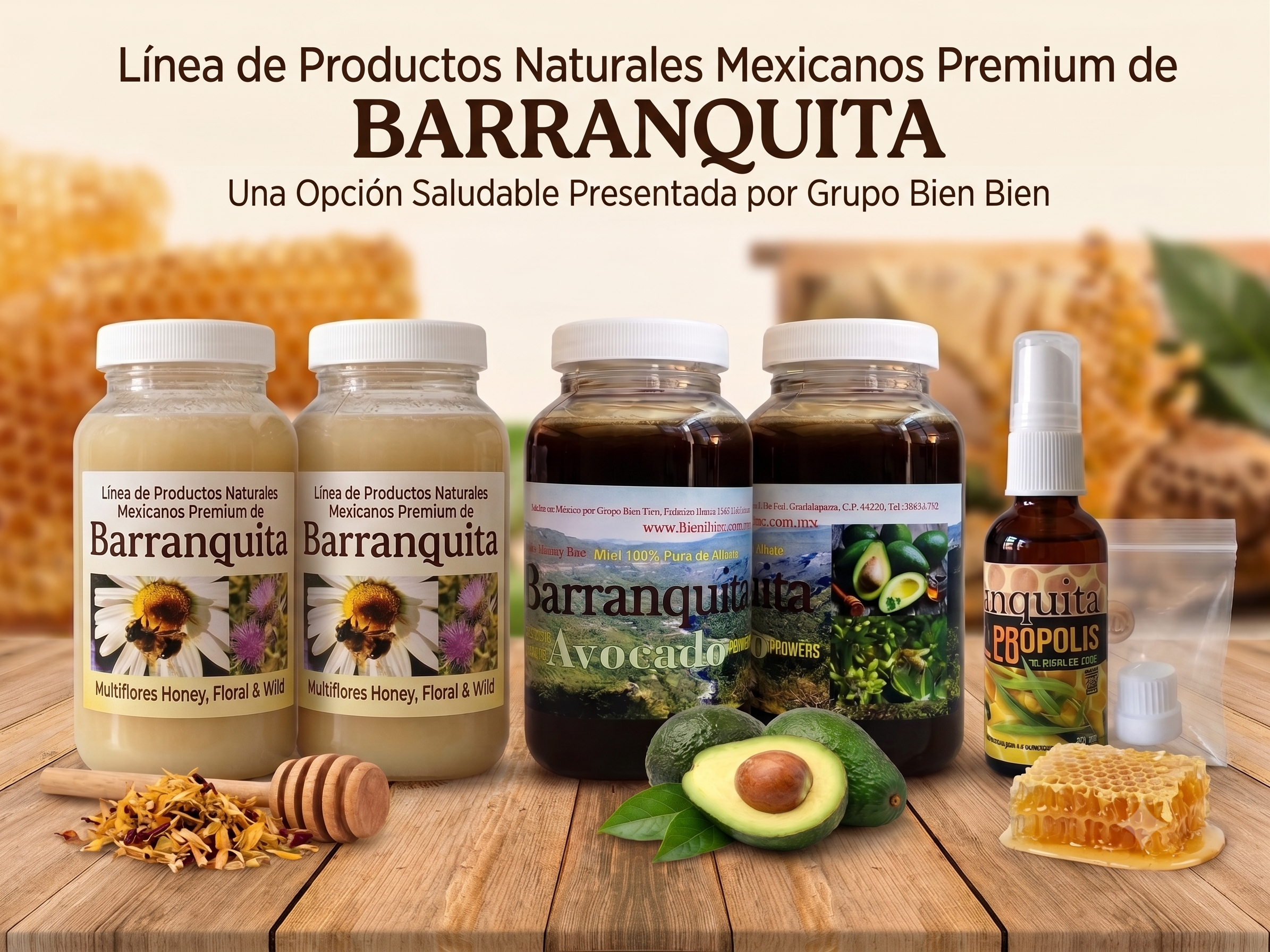 Natural  Organic Avocado Bee Honey. and  multi flower bee Honey . Mexico
