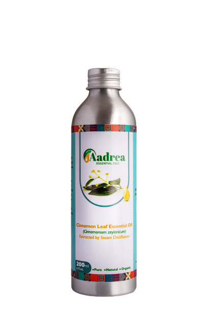 Cinnamon leaf oil - 100% steam distilled pure natural Form Liquid Origin Uganda Family Lauraceae Color Light To Dark Amber