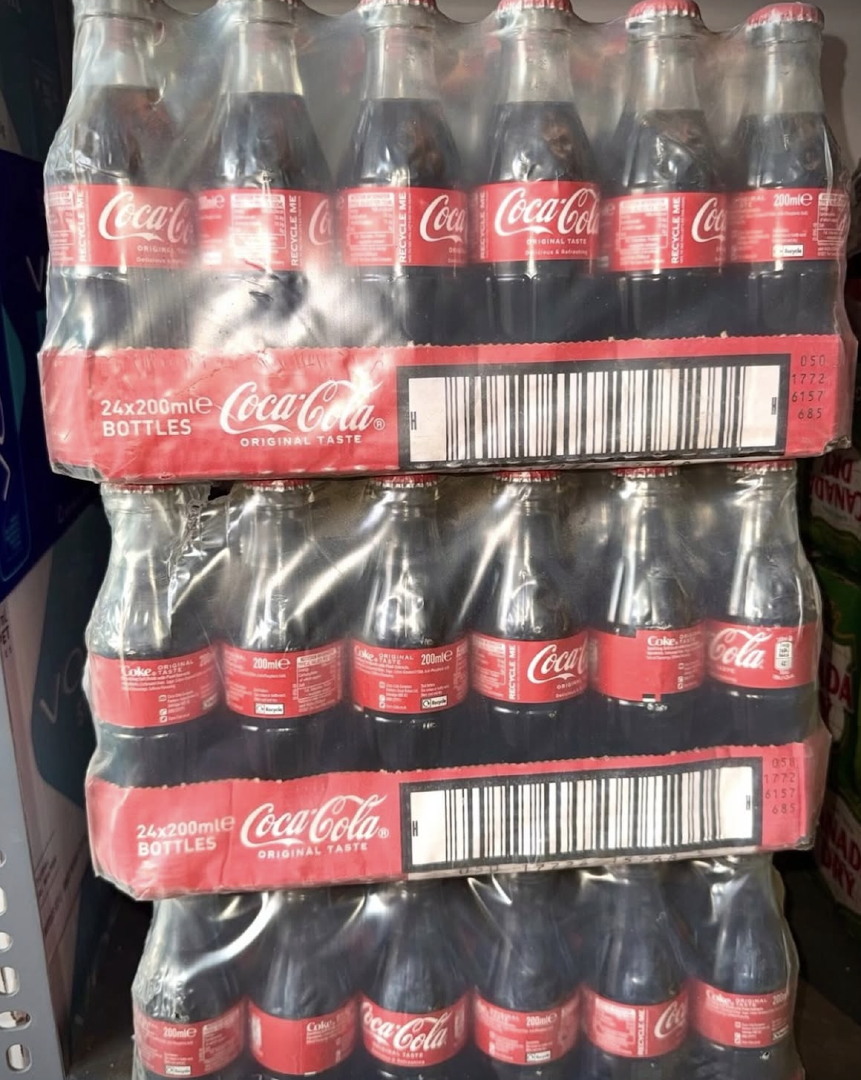 Buy Classic Carbonated Soft Drink Coca-Cola Original Taste  24 × 200ml Glass Bottles