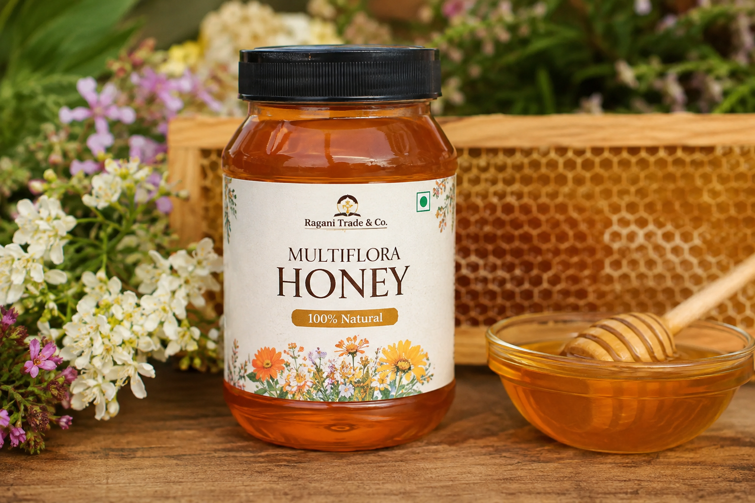 Pure Natural Honey - Raw & Unprocessed