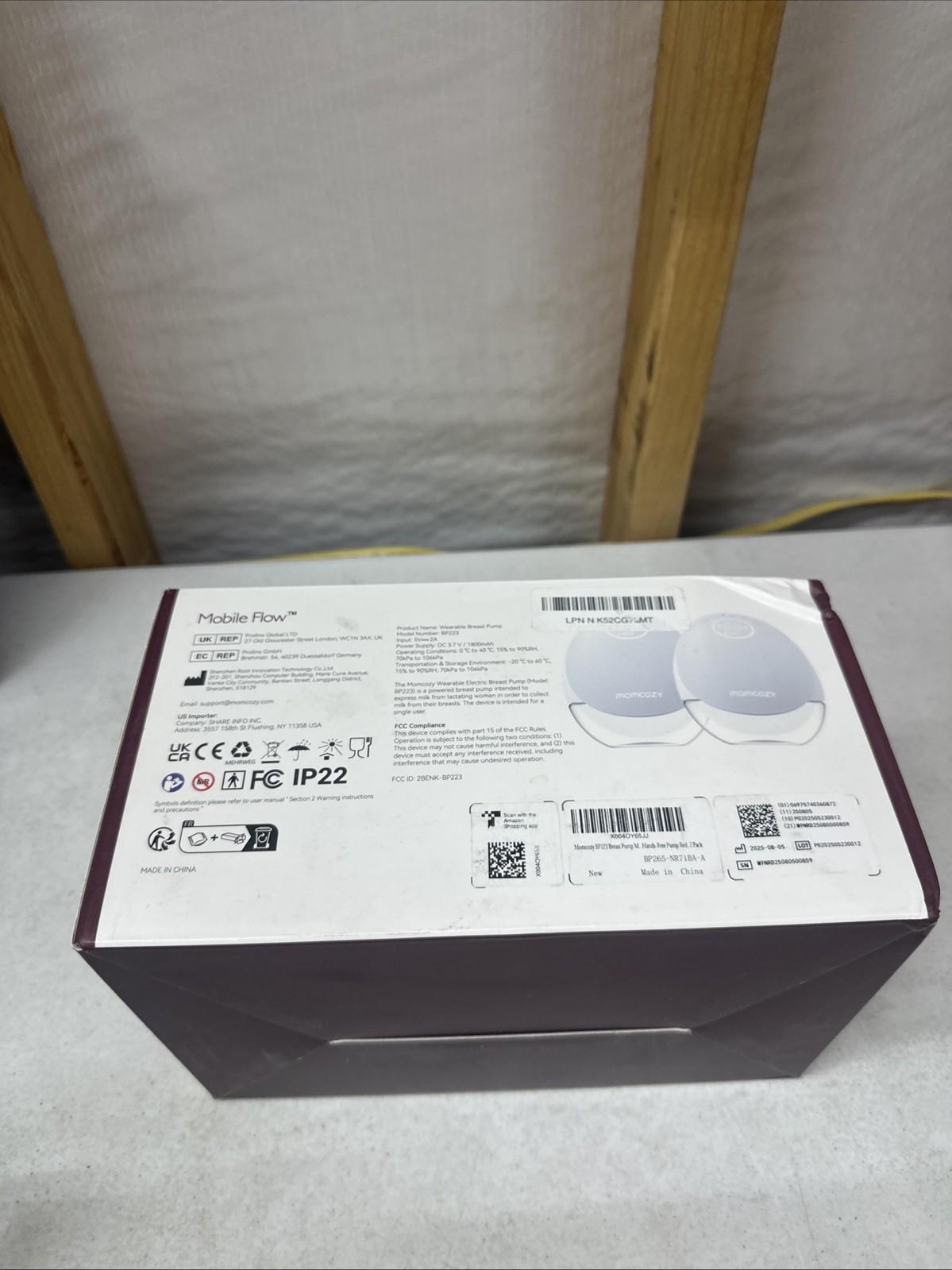 Momcozy M9 Wearable Breast Pump 24mm 2-Pack App Control Hands-Free