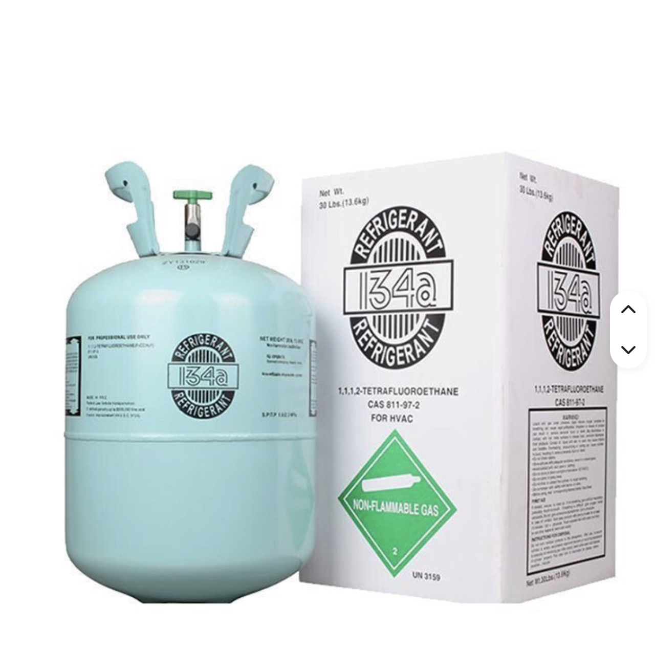 R134a Eco-friendly Refrigerant Gas for Automotive air Conditioning Systems, 13.6kg, High-speed Cooling
