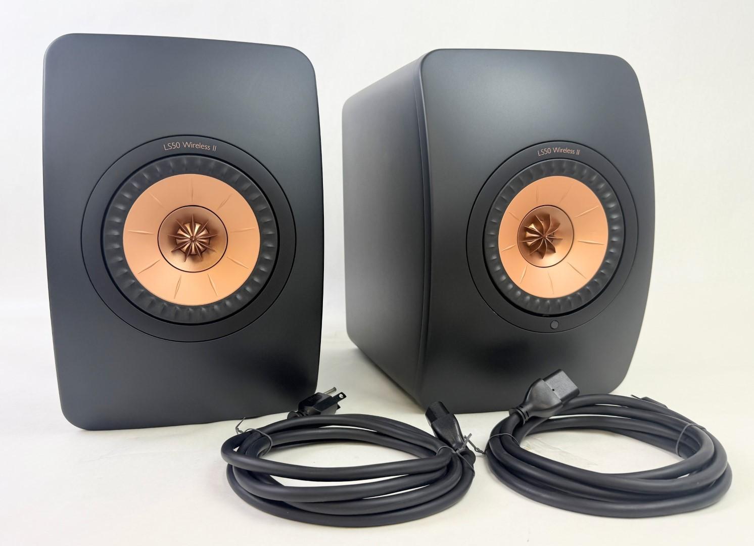 Wireless II KEF LS50 Bookshelf Speakers Pair Black